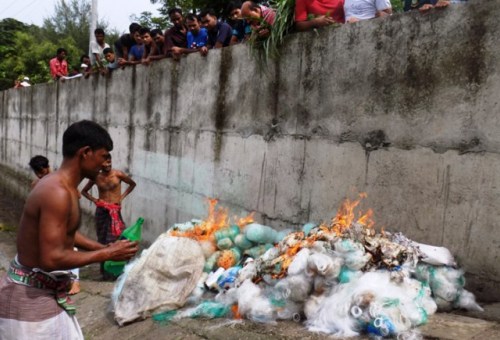 পঞ্চসারে অভিযানে ১৫ লাখ বর্গমিটার কারেন্ট জাল জব্দ