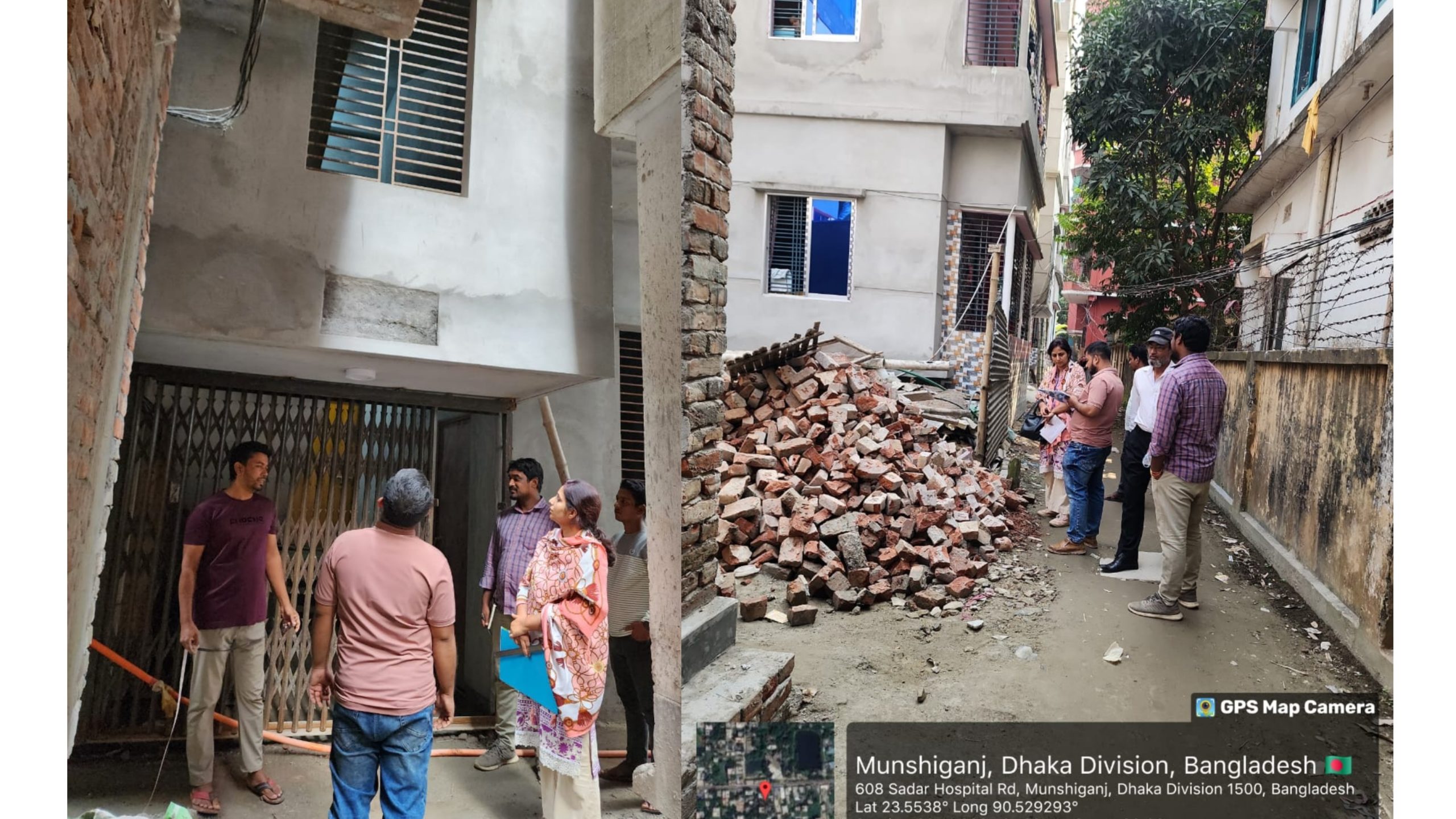 ৮ ঝুঁকিপূর্ণ ভবন শনাক্ত: মুন্সিগঞ্জ শহরে মাসব্যাপী ভূমিকম্প নিরাপত্তা অভিযান শুরু