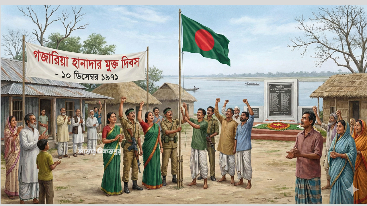 আজ ‍মুন্সিগঞ্জের গজারিয়া হানাদারমুক্ত দিবস