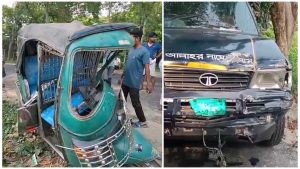 মুন্সিগঞ্জে সিএনজি–পিকআপ সংঘর্ষে গর্ভবতী নারীসহ আহত ৭ জন, চালক আটক