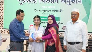 জাতীয় শিক্ষা সপ্তাহ: মুন্সিগঞ্জে কলেজ ক্যাটেগরিতে শ্রেষ্ঠ শিক্ষার্থী হরগঙ্গার জিম, বক্তৃতায়ও প্রথম