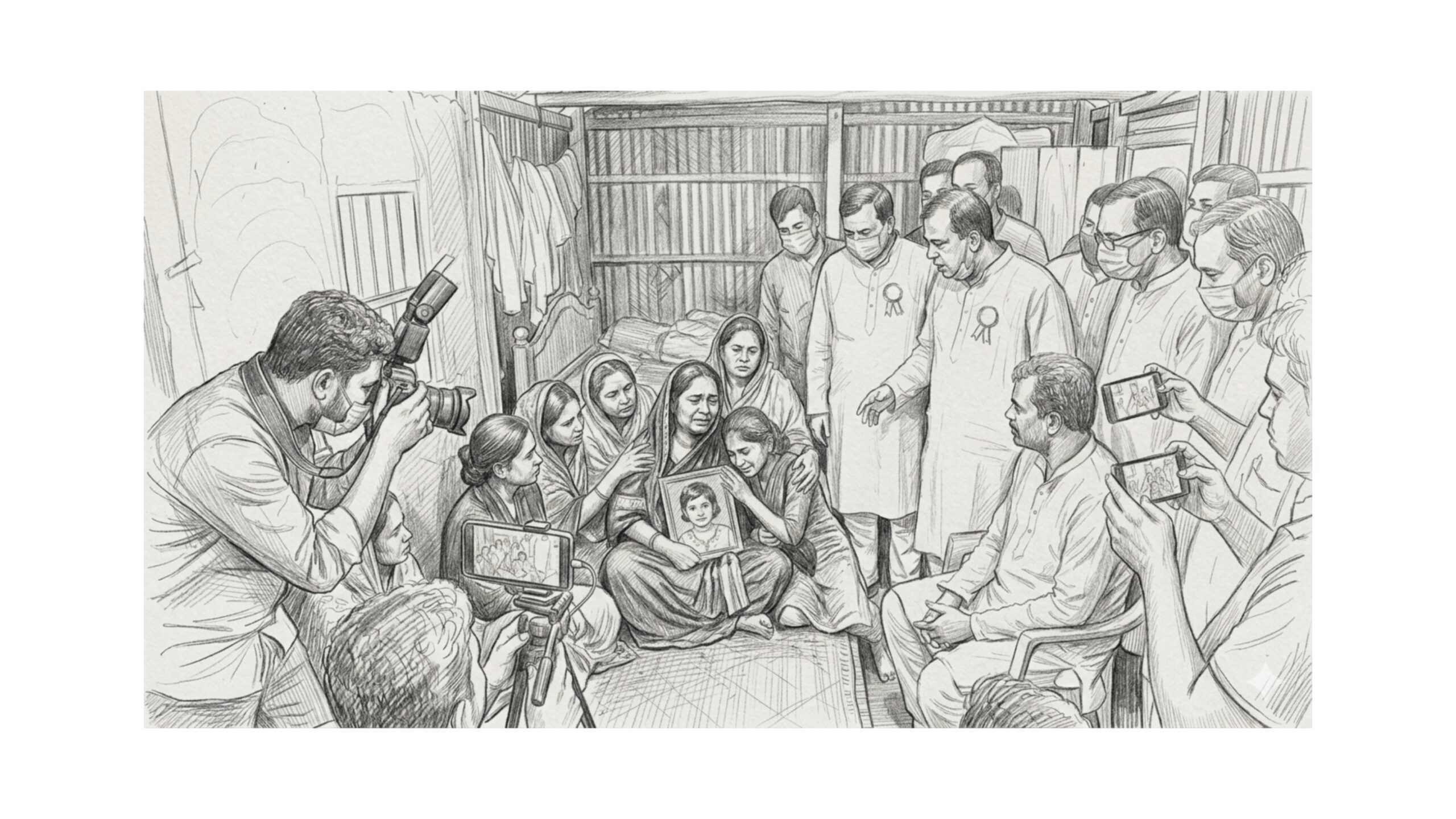 প্রধানমন্ত্রী যাওয়ার আগে খোঁজ নেননি কেউই, এখন সব নেতারা ছুটছেন রামিসার বাসায়