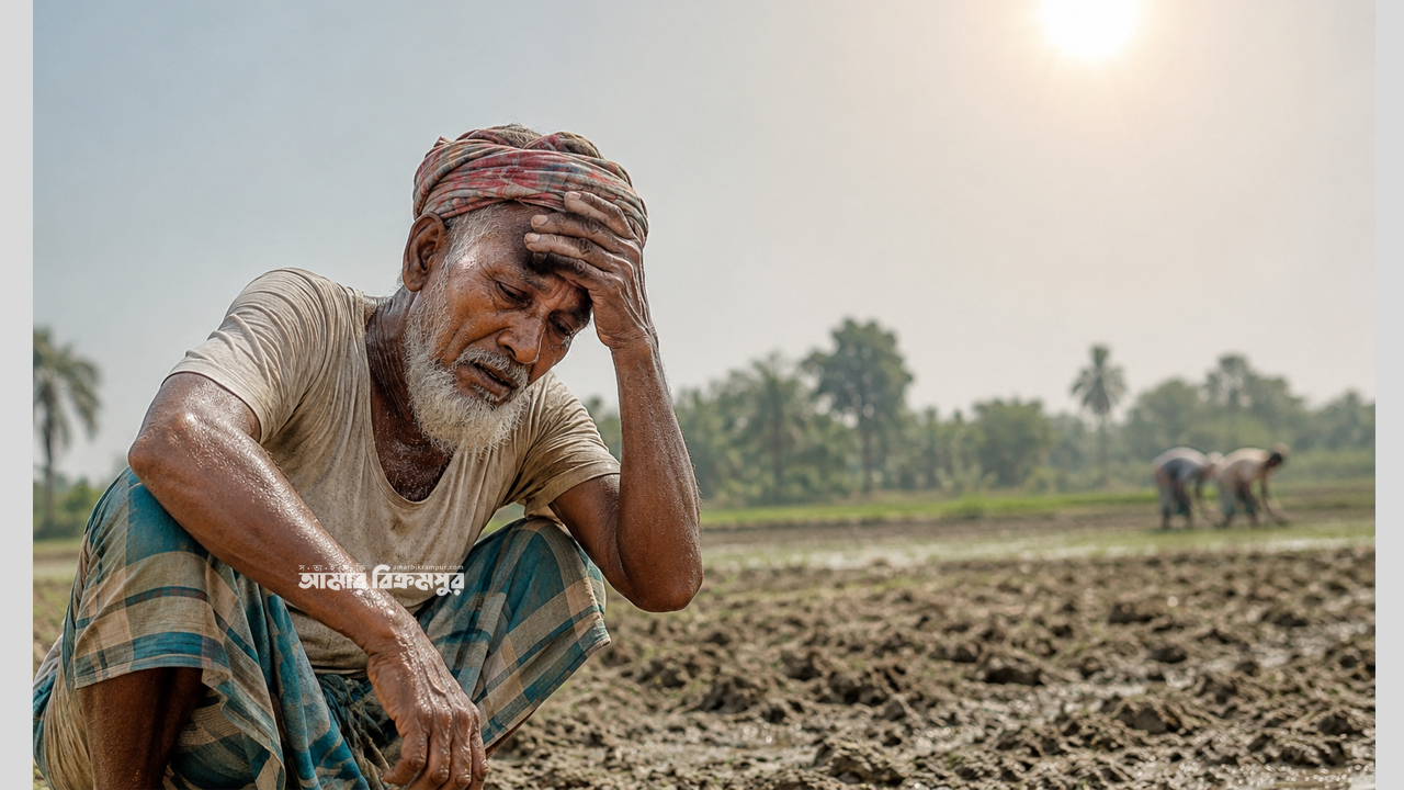 মুন্সিগঞ্জে ক্ষেতে কাজ করার সময় হিট স্ট্রোকে প্রাণ গেছে বৃদ্ধ কৃষকের