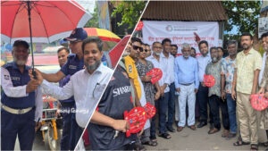 মুন্সিগঞ্জ শহরে ৩ দিন বিনামূল্যে শরবত-ছাতা ও হাতপাখা দিচ্ছে রেড ক্রিসেন্ট সোসাইটি