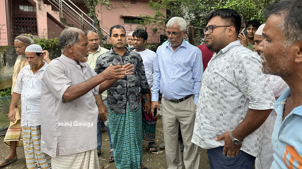 আমার বিক্রমপুরে জলাবদ্ধতার খবরে চিন্তিত এমপি, এবার পরিদর্শনে গেলেন জেলা পরিষদের প্রশাসক