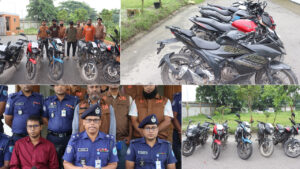 মুন্সিগঞ্জে ৫ চোরাই মোটরসাইকেলসহ গ্রেপ্তার ৩, প্রকৃত মালিকদের খুঁজছে পুলিশ