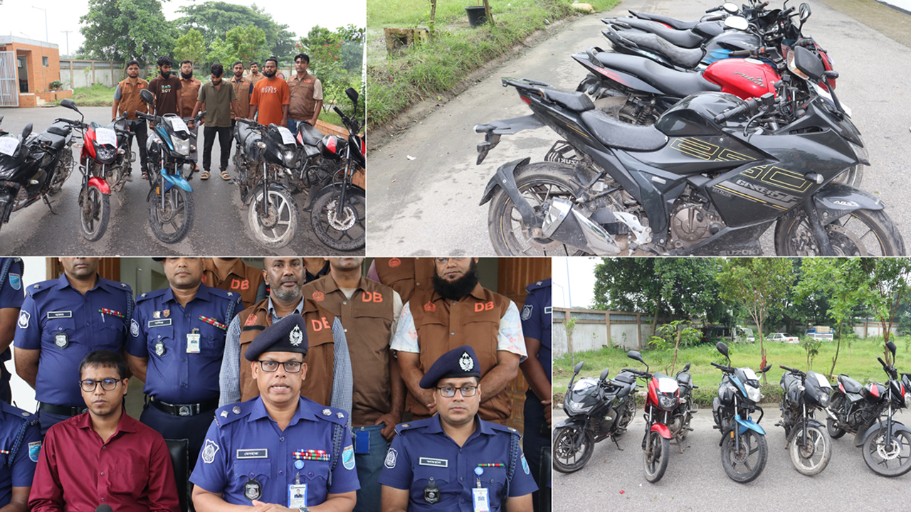 মুন্সিগঞ্জে ৫ চোরাই মোটরসাইকেলসহ গ্রেপ্তার ৩, প্রকৃত মালিকদের খুঁজছে পুলিশ