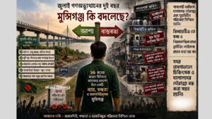 জুলাই গণঅভ্যুত্থানের দুই বছর: মুন্সিগঞ্জে পরিবর্তন আসলো কতটুকু?