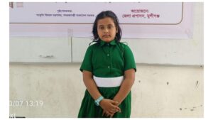 নজরুল সংগীতে মুন্সিগঞ্জে প্রাথমিক বিদ্যালয় পর্যায়ে প্রথম পৃথুলা দাস