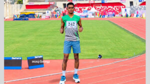 জাতীয় অ্যাথলেটিক্স প্রতিযোগিতায় ৮০০ মিটার ইভেন্টে মুন্সিগঞ্জের রবিনের সাফল্য
